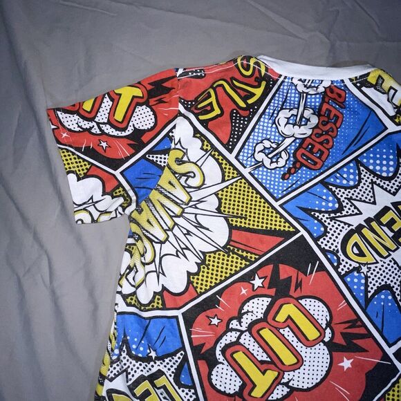 Bailey Apparel Launder HUSTLE Retro Pop Art Graphic T Shirt Mens Size Small - Picture 13 of 16